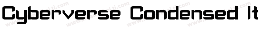 Cyberverse Condensed Italic字体转换